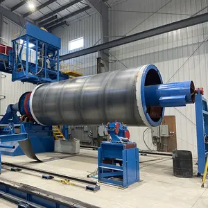 DN1200-3600MM PCCP JCCP Concrete Jacking Pipe Steel Cylinder Spiral Arc Welding Machine