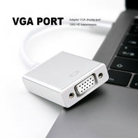 Convertisseur USB-C vers VGA Femelle Premium Full HD 1080P, Adaptateur Mode Alt DP en Aluminium pour Ordinateur Portable, Smartphone, Bureau - Vente en Gros