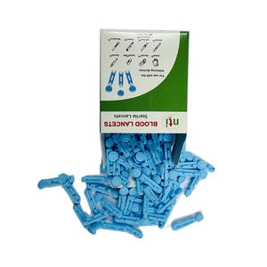 Lancettes de sécurité stériles à faible stimulation pour la surveillance quotidienne du glucose - Product Image 1