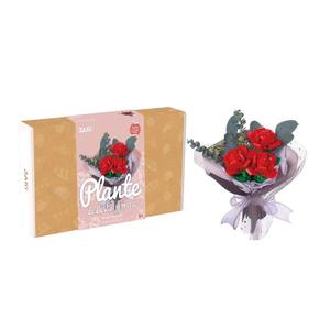 Bouquet de blocs de construction Jaki, ornement floral 3D, cadeau DIY pour filles de 5 à 7 ans, 50 à 100 pièces - Product Image 3