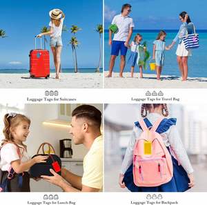 For Suitcases Plastic Backpack Bag Baggage <b>Name</b> With Reinforcement Hole Waterproof Luggage <b>Tag</b> Suitcase <b>Tags</b> - Product Image 3