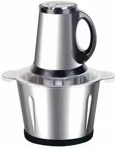 Mejor Mini Procesador de Alimentos de China, Picadora de Carne Eléctrica de Acero Inoxidable de 2L/3L para Uso Doméstico, Manual, para RV - Product Image 3