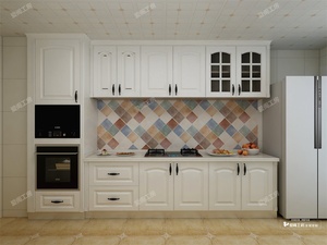 <span class=keywords><strong>Melamine</strong></span> PVC tủ bếp hiện đại giải pháp không gian nhỏ với xử lý & bản lề cửa ứng dụng - Product Image 4