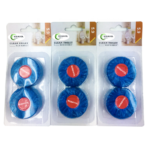 Limpiador de inodoro con <span class=keywords><strong>olor</strong></span> a agua caliente, bloques desodorizadores, bloque sólido azul, limpieza de Gel - Product Image 5