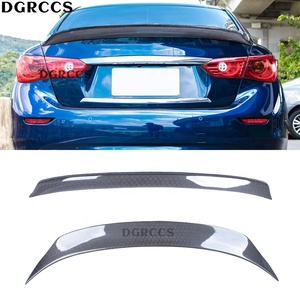 Aileron arrière en fibre de carbone nid d'abeille non perforé, peinture UV polie, pour DGRCCS Q50 Q50S Q50L 2013-2023 - Product Image 1