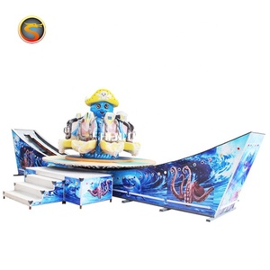 Thiết Bị Di Động Lễ Hội Ngoài Trời Trò Chơi Xe Moóc Gắn Hình Bạch Tuộc Bay UFO Mini Cho Trẻ Em - Product Image 5