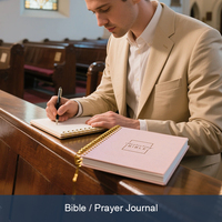 Diario de Oración Personalizado con Impresión en Papel Duro, Biblia, Afirmaciones, Autocuidado, Gratitud, Inspiración, Planificador Espiritual, Manifestación