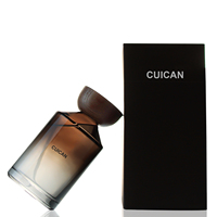 Bouteille en verre de diffuseur de parfum de couleur dégradée haut de gamme avec bouchon en bois texturé Boîte d'emballage de luxe personnalisée et sac cadeau