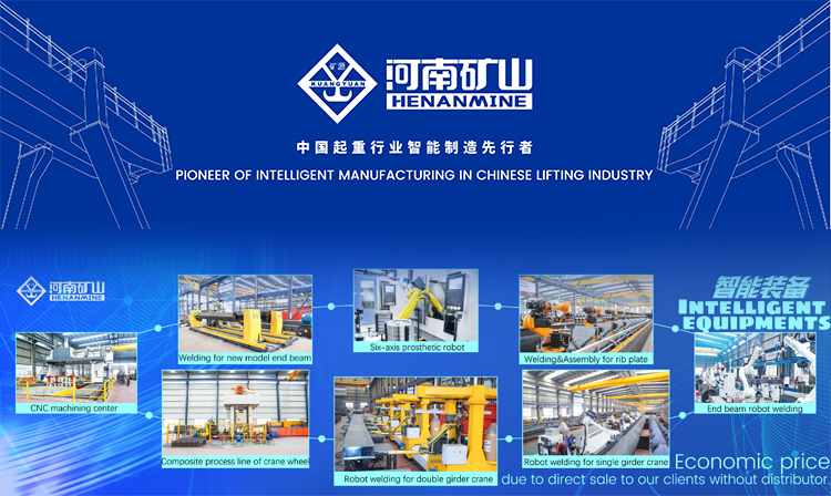 10 Ton Electric EOT Foundry Crane 60m Box Type Single Beam Remote Control