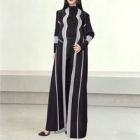 Robe Abaya Modeste de Haute Qualité pour Femmes Musulmanes, Commande sur Mesure, Cardigan Élégant Ouvert sur le Devant, Manteaux Kaftan pour Ramadan et Aïd