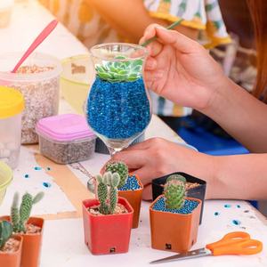 수영장 수족관 정원 장식용 야외 조경 호텔 대량 공급을위한 단색 장식 컬러 유리 구슬 - Product Image 3