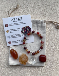 Mới nóng bán mười hai hoàng đạo đá tự nhiên hạt vòng đeo tay, ban đầu đá cán đá thiết lập, chữa bệnh pha lê để làm giảm lo lắng - Product Image 2