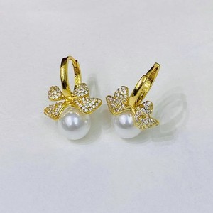 22469DIY S925 Soporte Hueco para Pendientes de Oreja Blanco con Perla Redonda de 9-11mm, Accesorio para Pendientes de Perla Ocultos para Mujer - Product Image 2