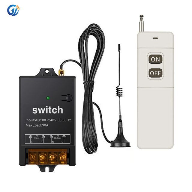 GLC Rf 433mhz Wireless Remote Control Switches Receiver Long Range Ac 120 Volt Wireless Remote Switch 220v Remote Control Switch