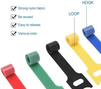 Prix usine personnalisé pour serre-câbles de 6 pouces, sangle auto-agrippante en nylon colorée, haute résistance à la chaleur, faible MOQ, réutilisable, imprimé avec votre marque