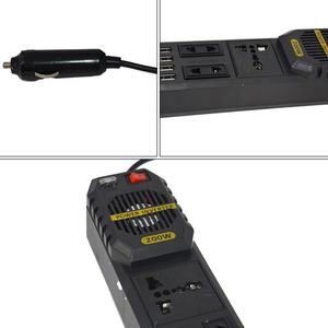 Mini onduleur de voiture 200W, <span class=keywords><strong>12V</strong></span> à <span class=keywords><strong>220V</strong></span>, produits d'explosion, pièces automobiles d'extérieur, appareil embarqué, <span class=keywords><strong>transformateur</strong></span>, 4 prises USB - Product Image 3