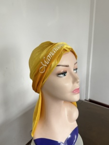Pañuelo para la Cabeza Tipo Bandana, para Hombre y Mujer, de Terciopelo Suave, con Cola Larga y Correas Anchas, Durag 360 Waves - Product Image 2