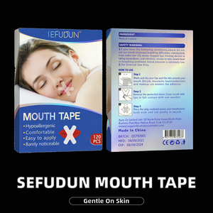 SEFUDUN Hypoallergenes Mundklebeband gegen Schnarchen - 120 Stück Vliesstoff Schlafklebeband Tragbare Box Komfortabel Atmungsaktiv Modell - Product Image 4