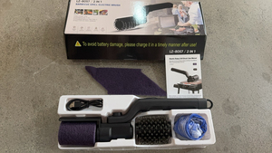 Brosse de nettoyage de grille électrique rotative sans fil rechargeable avec angle réglable, sans perte de poils, stock d'usine - Product Image 2