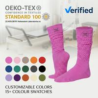 Calcetines de Pilates Personalizados de Fábrica OEM para Mujer, Calcetines de Yoga Antideslizantes de Silicona con Detalle Fruncido, Transpirables y Absorbentes del Sudor