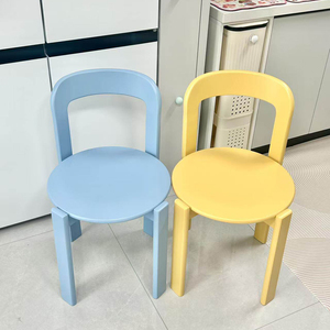 <span class=keywords><strong>Sedie</strong></span> da Pranzo Impilabili in Legno Monocolore con Schienale per Sala da Pranzo, Modello Rey, Bestseller di Arredamento Moderno per <span class=keywords><strong>Cucina</strong></span> - Product Image 4