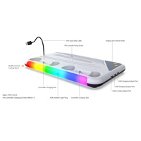 Ventilateur de refroidissement multifonction DOBE pour PS5, station de charge RGB, support vertical pour PS5 Slim, accessoires de jeu
