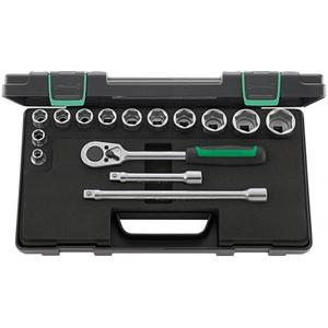 STAHLWILLE - 96031436 Assortiment de clés à douille 1/2 ''carrées, hexagonales (15 pièces) -ENSEMBLES DE CLIQUET ET DE DOUILLES EAN 4018754260874 1/2" - Product Image 1