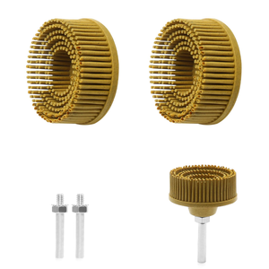 <span class=keywords><strong>Disco</strong></span> de Cepillo Abrasivo <span class=keywords><strong>Radial</strong></span> de 2 Pulgadas - Cepillo de Goma Abrasiva para Taladro Eléctrico, Eliminación de Óxido en Aluminio, <span class=keywords><strong>Hierro</strong></span> y Acero - Product Image 2