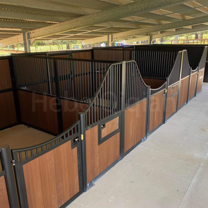 Écurie à chevaux préfabriquée en métal Qiqian, écurie à chevaux portable et permanente avec mangeoire en aluminium - Product Image 3