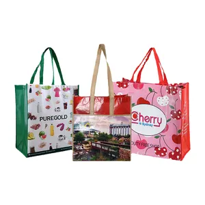 Custom Eco-friendly Recyclable Non-woven Sewing Shopping Bag Supermarket Sewing Bag With Printing Your Own Logo