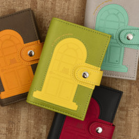 Carnet à spirale A7 A6 A5 à bouton-pression, couverture souple, bloc-notes cadeau avec portefeuille organisateur de budget motif chaton