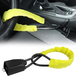 Serrure de <span class=keywords><strong>volant</strong></span> de voiture universelle <span class=keywords><strong>avec</strong></span> prise de ceinture de sécurité Serrure à corde fixe Snap de sécurité pour le stockage sécurisé du véhicule - Product Image 2