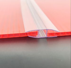 Profilés PC en plastique transparent <span class=keywords><strong>16mm</strong></span> Profilés de connexion en <span class=keywords><strong>polycarbonate</strong></span> <span class=keywords><strong>pour</strong></span> feuille de soleil pc - Product Image 3