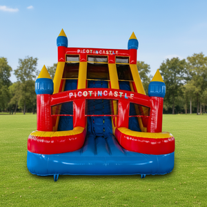 <span class=keywords><strong>Alquiler</strong></span> de Equipos para Fiestas - Castillo Inflable de PVC Marca Beleqi, Castillo Hinchable para Niños, Ecológico, 7m*5.5m - Product Image 1