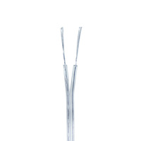 18 20 22 24 26 28Awg 2468 Cable DC Twins Wire 2 Core Flex Cable LED transparente sólido