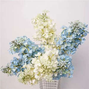 Flores de <span class=keywords><strong>Hortensia</strong></span> Artificiales de Alta Calidad con Tacto Real, Flores de <span class=keywords><strong>Hortensia</strong></span> Artificiales con Tacto Húmedo para Decoración de Bodas y Hogar - Product Image 2