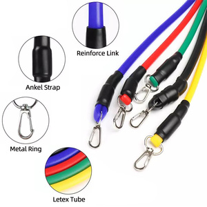 Conjunto de <span class=keywords><strong>bandas</strong></span> de resistencia para entrenamiento muscular, accesorios de Fitness, <span class=keywords><strong>bandas</strong></span> elásticas de resistencia con asas, equipo de gimnasio en casa, ejercicio corporal - Product Image 4