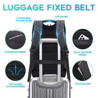 Mochila Antirrobo para Portátil de 15 Pulgadas con Logotipo Personalizado para Hombre, Adecuada para Viajes de Negocios, Multifuncional y Moderna