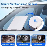 Starlink Mini Auto-Saugnapfhalterung 360° Drehbar Doppelt Sicherer Halt ABS-Material Wiederverwendbares Nano-Klebe-Zubehör