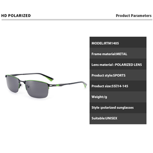 Occhiali da <span class=keywords><strong>sole</strong></span> polarizzati sportivi di alta qualità UV400 blu mezza struttura in metallo occhiali di design per la pesca <span class=keywords><strong>sole</strong></span> esterno tonalità di guida - Product Image 3