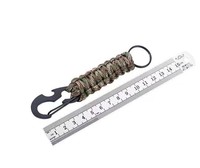 Corde de parapluie extérieure de lanière de crochet ovale de XIWANG avec des lanières de mousqueton pour des clés
