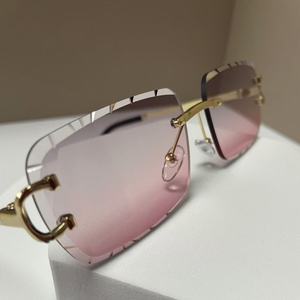 <span class=keywords><strong>Gafas</strong></span> <span class=keywords><strong>de</strong></span> <span class=keywords><strong>Sol</strong></span> <span class=keywords><strong>de</strong></span> Diseño <span class=keywords><strong>de</strong></span> Lujo <span class=keywords><strong>con</strong></span> Corte <span class=keywords><strong>de</strong></span> Diamante Sin Montura para Mujer y Hombre, Tendencia 2025, <span class=keywords><strong>con</strong></span> Caja y Recibos - Product Image 5