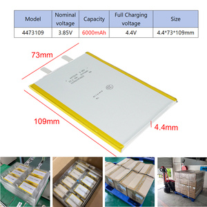 锂电池 4473109 3.85V 6000mah 锂离子电池批发价格 UN38.3 IEC62133 认证 锂离子电池 适用于笔记本电脑电池 - Product Image 2