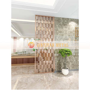 Parete interna decorazione in acciaio inox divisorio divisorio per soggiorno in metallo schermo - Product Image 4