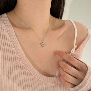 Dylam Fournisseur de Haute Joaillerie Usine Collier Pendentif Frites en Argent S925 Plaqué Or 18K Rhodié avec Zircone 5A Bijoux Uniques - Product Image 3