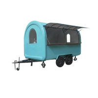 Chariot de vente ambulante pour smoothies glacés, petit camion électrique pour café, chariot de nourriture mobile, chariot à fruits, chariot à tacos, remorques à vendre