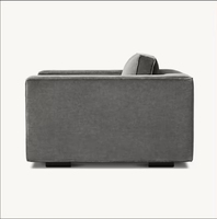 Sassanid Design Français Ameublement Salon Élégant Retenue et Luxe Confort Velours Canapé Simple Chaise Longue