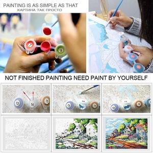 Nuovo Prodotto 2026, Dipinto a Olio di Ritratto Femminile Colorato in Stile Moderno, Dipingi con i Numeri per Decorazione Murale - Product Image 6