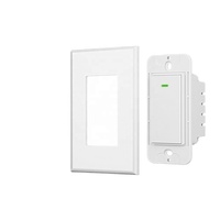Cable neutro requerido botón físico Wifi interruptor inteligente 2,4 Ghz WiFi interruptor inteligente Control remoto inalámbrico interruptor de luz