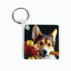 <b>Personalized</b> Custom Promotion DIY Printing Blanks Key Chains MDF Car Keyrings Sublimation Double-sided <b>Keychains</b> - Product Image 2